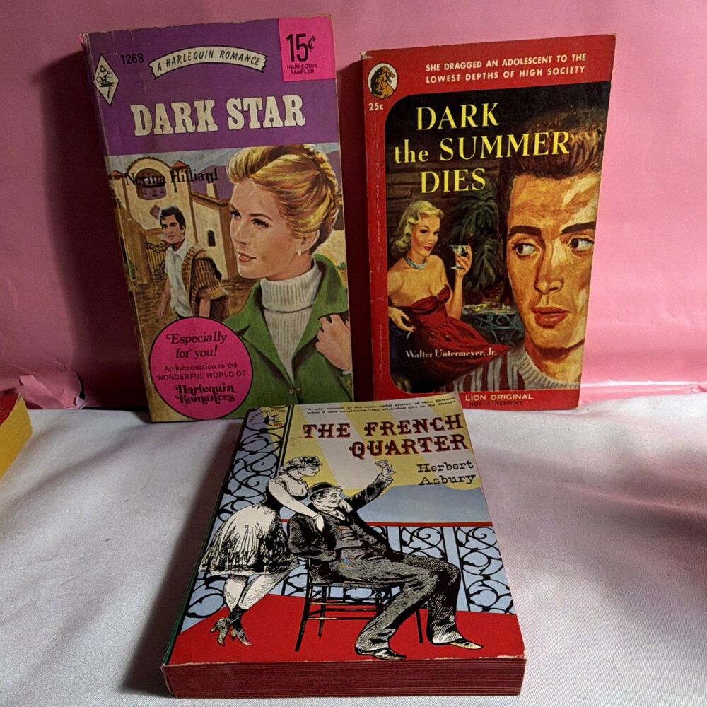 Vintage Lot of 3 Juicy Adult Pulp Novels 1950s